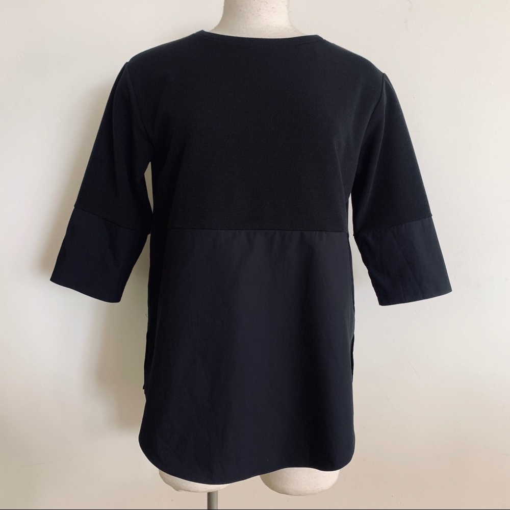 COS half knit oversized long sweater blouse